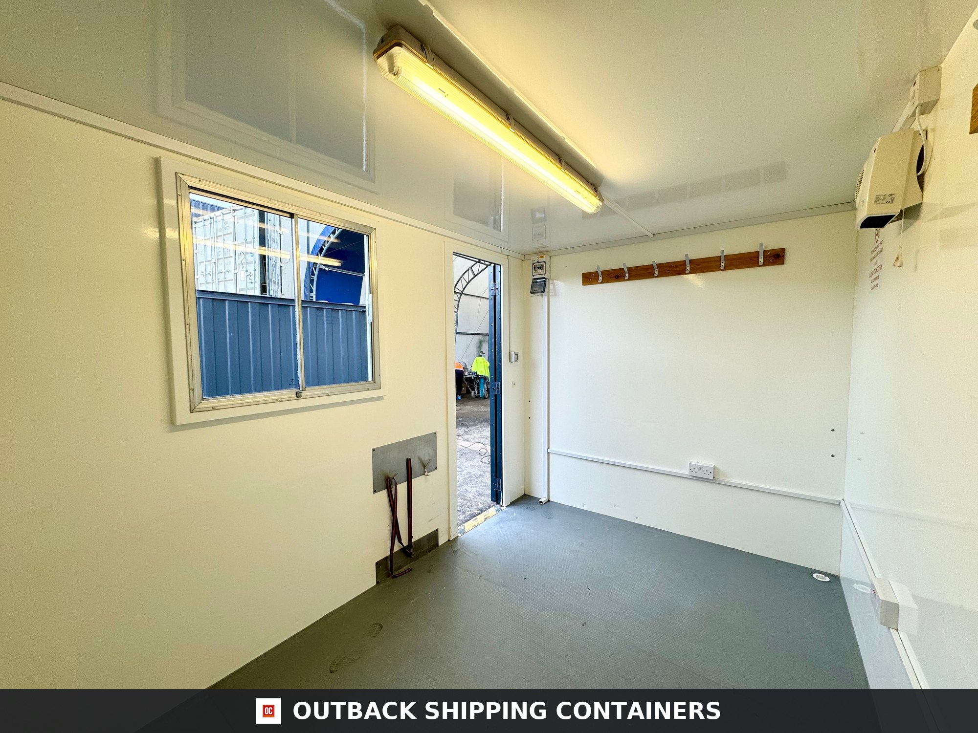 Towable Office Unit | AJC Towable Welfare Office | No 1053 for Sale — Three-Quarter Angle View Towable Office Unit | AJC Towable Welfare Office | No 1053
