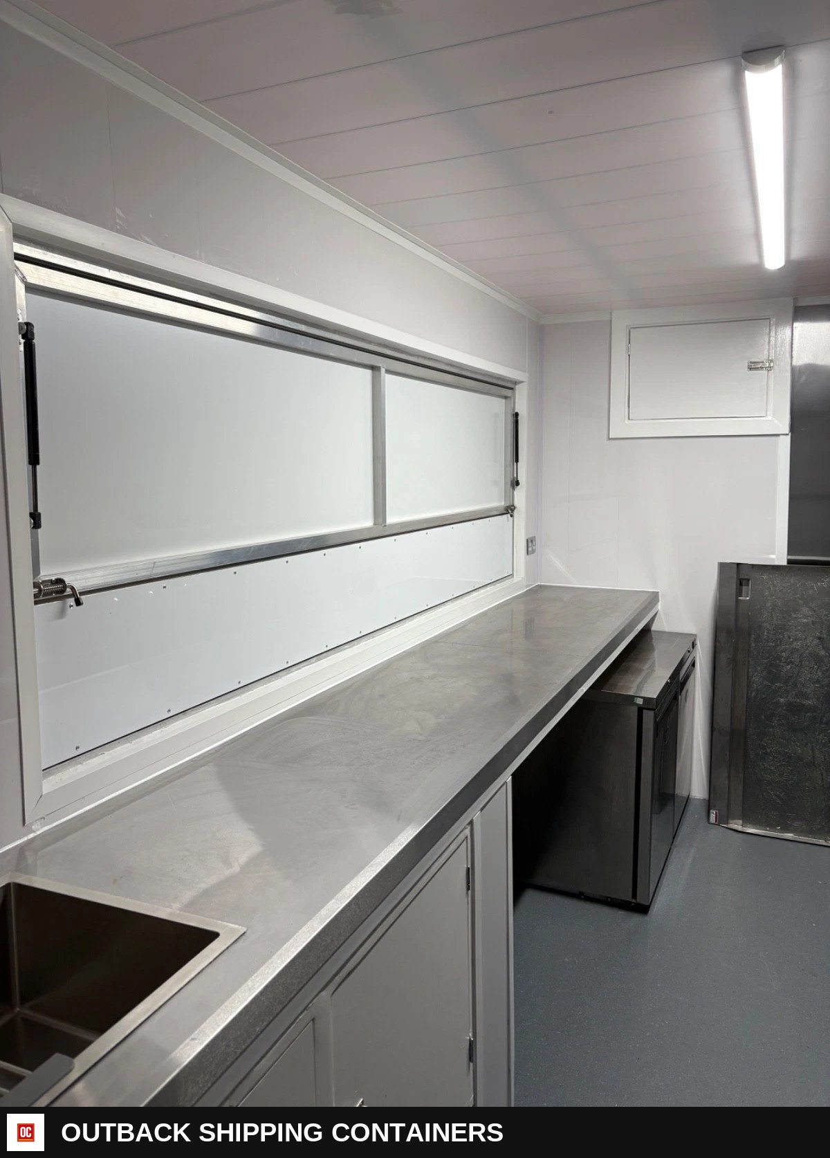 Brand New Catering Van Food Truck — Ideal for Festivals & Street Food Markets — Rear Entry Door | Outback Shipping Containers Brand New Catering Van Food Truck — Ideal for Festivals & Street Food Markets for sale — rear entry door