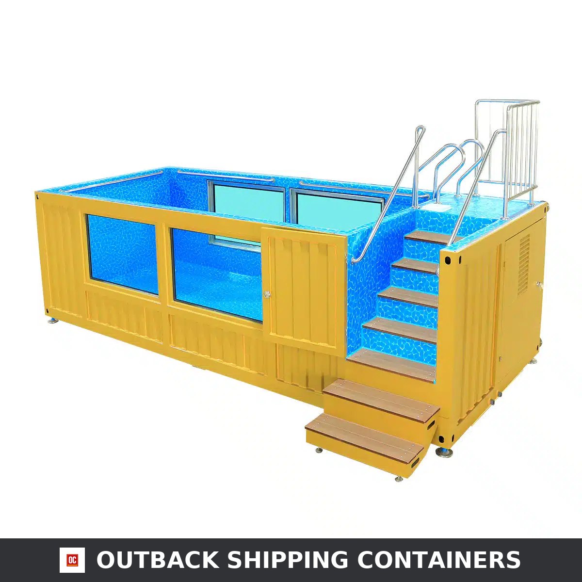 20ft Luxury Container Swimming Pool with Glass Viewing Panel — 20ft — new (image 7 of 15)