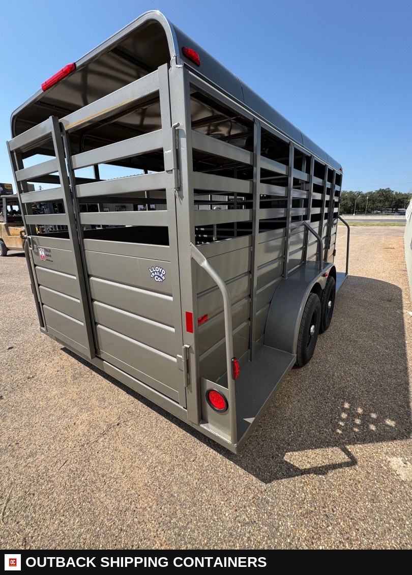 2025 WW AA 6X16 Stock / Stock Combo Trailer — Interior Floor And Walls | Outback Shipping Containers 2025 WW AA 6X16 Stock / Stock Combo Trailer for sale — interior floor and walls