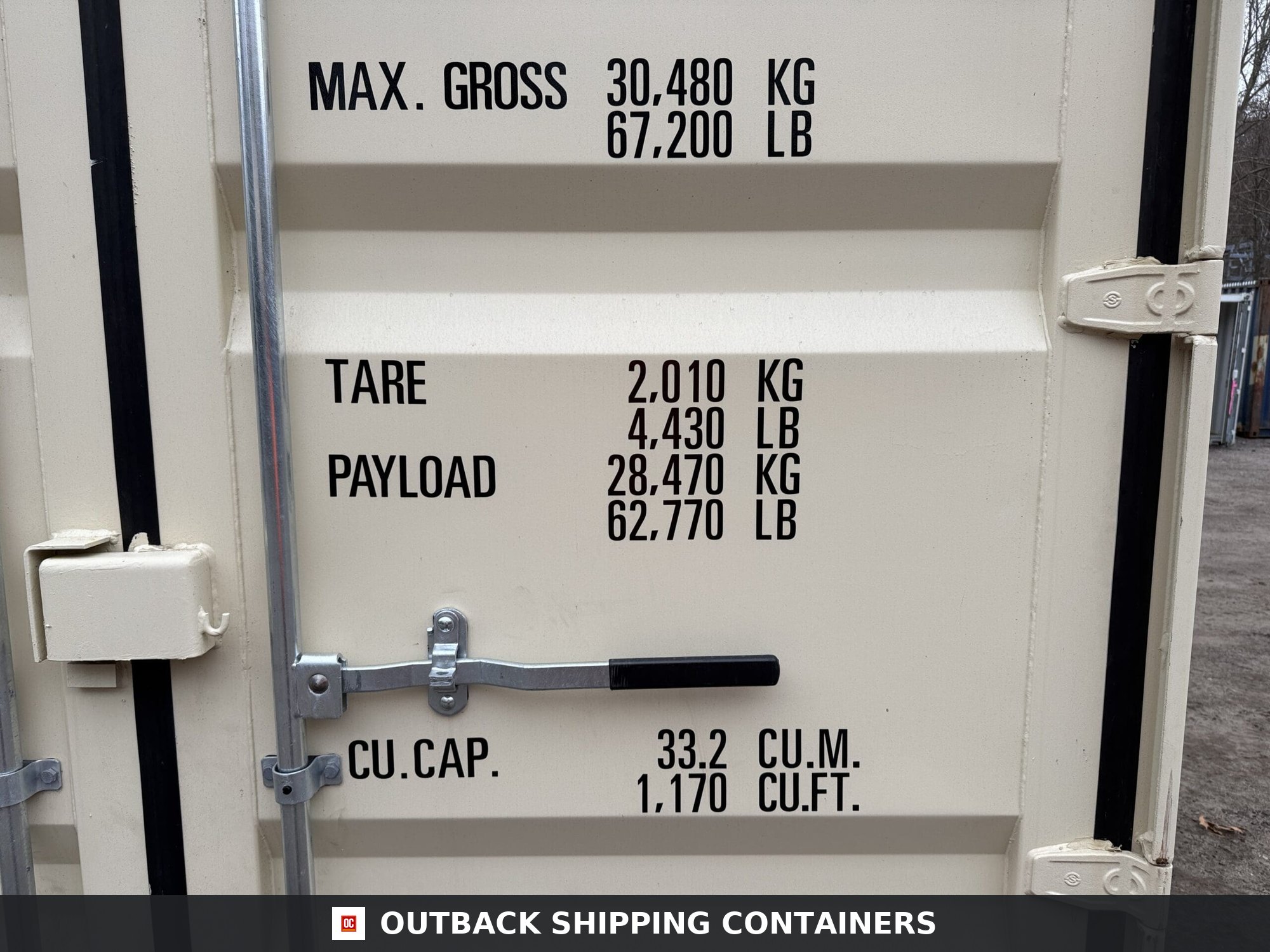 20ft New Shipping Container – Wind & Watertight – Beige — 20ft — new (image 4 of 12)