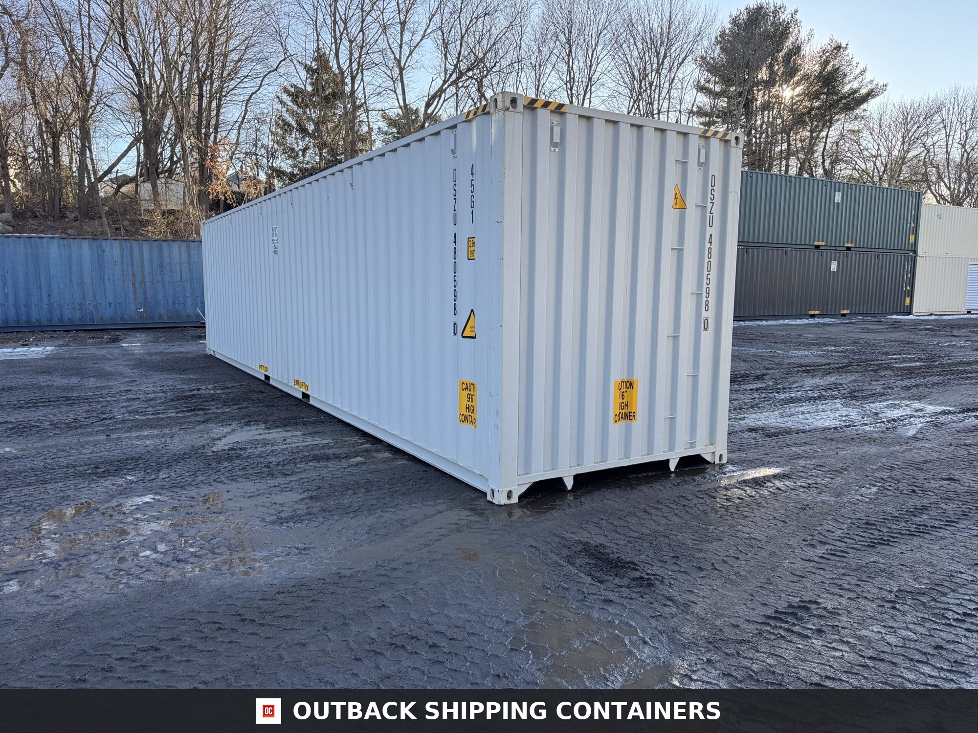 40ft New High Cube Shipping Container – Wind & Watertight – Lt Gray — 40ft — new (image 10 of 12)
