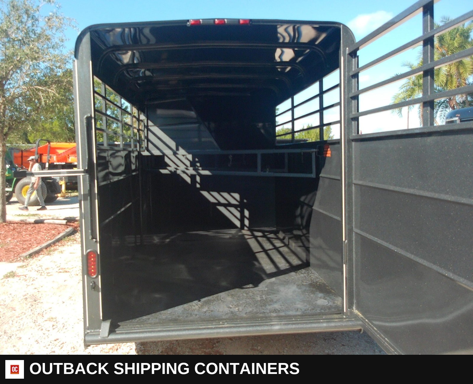 New 2026 Calico 6 x 16 Three Horse Trailer 7k GVWR — Floor And Decking Detail | Outback Shipping Containers New 2026 Calico 6 x 16 Three Horse Trailer 7k GVWR for sale — floor and decking detail