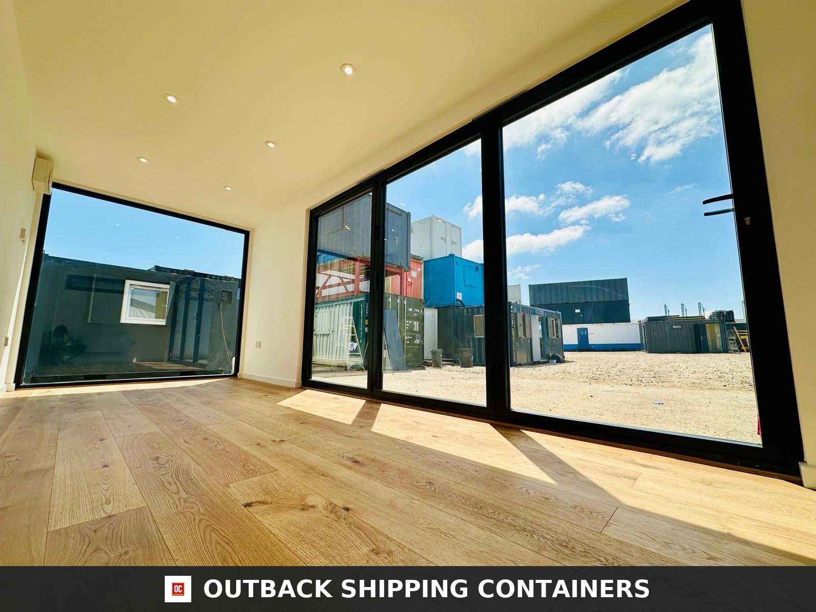 CD-1237 20x8ft CUSTOM SHIPPING CONTAINER CONVERSION — Portable Build — angle 2
