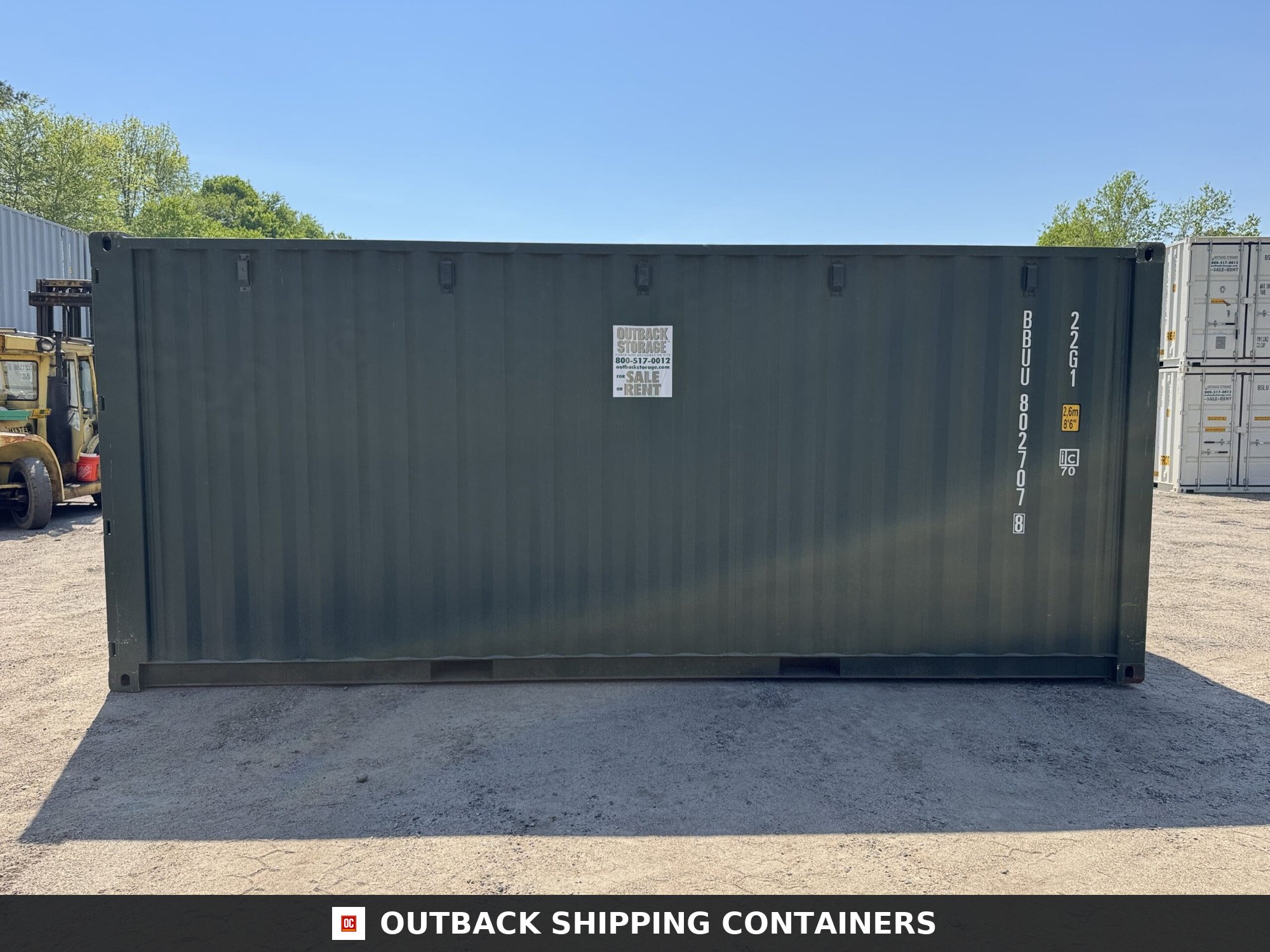 20ft New Shipping Container – Wind & Watertight – Green — 20ft — new (image 8 of 12)