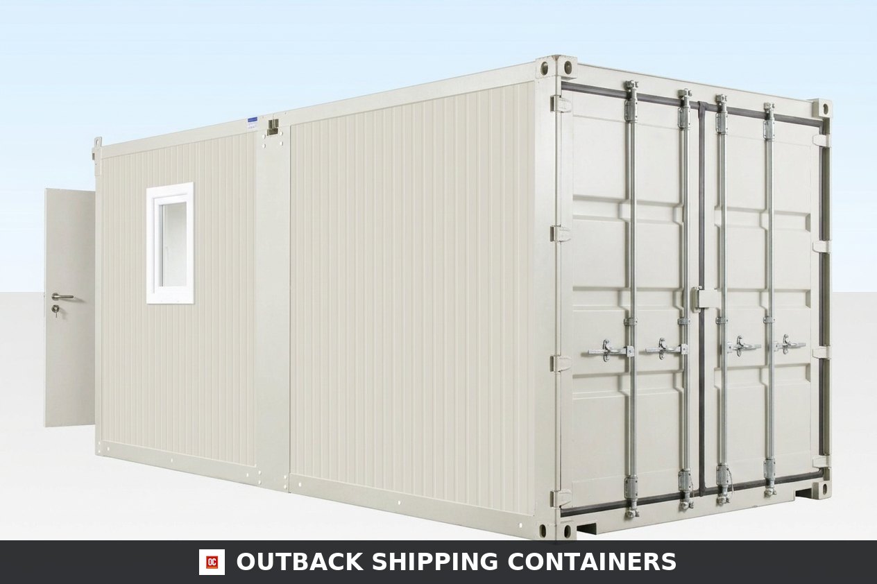 6.5m x 4.6m Side Linked Flat Pack Container Office — Flat Pack Containers (image 3 of 4)