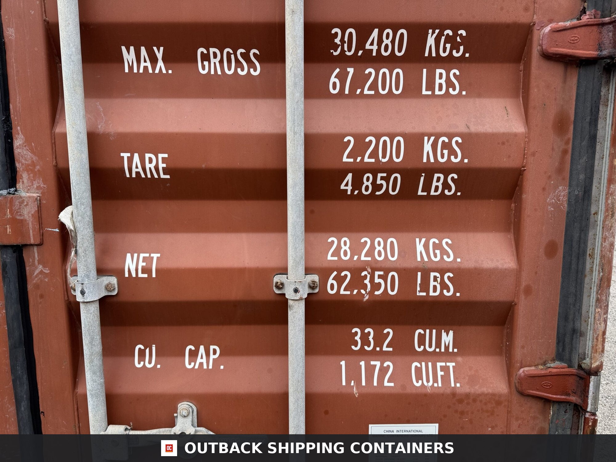 20ft Used Shipping Container – Wind & Watertight – Red — 20ft — used (image 4 of 12)