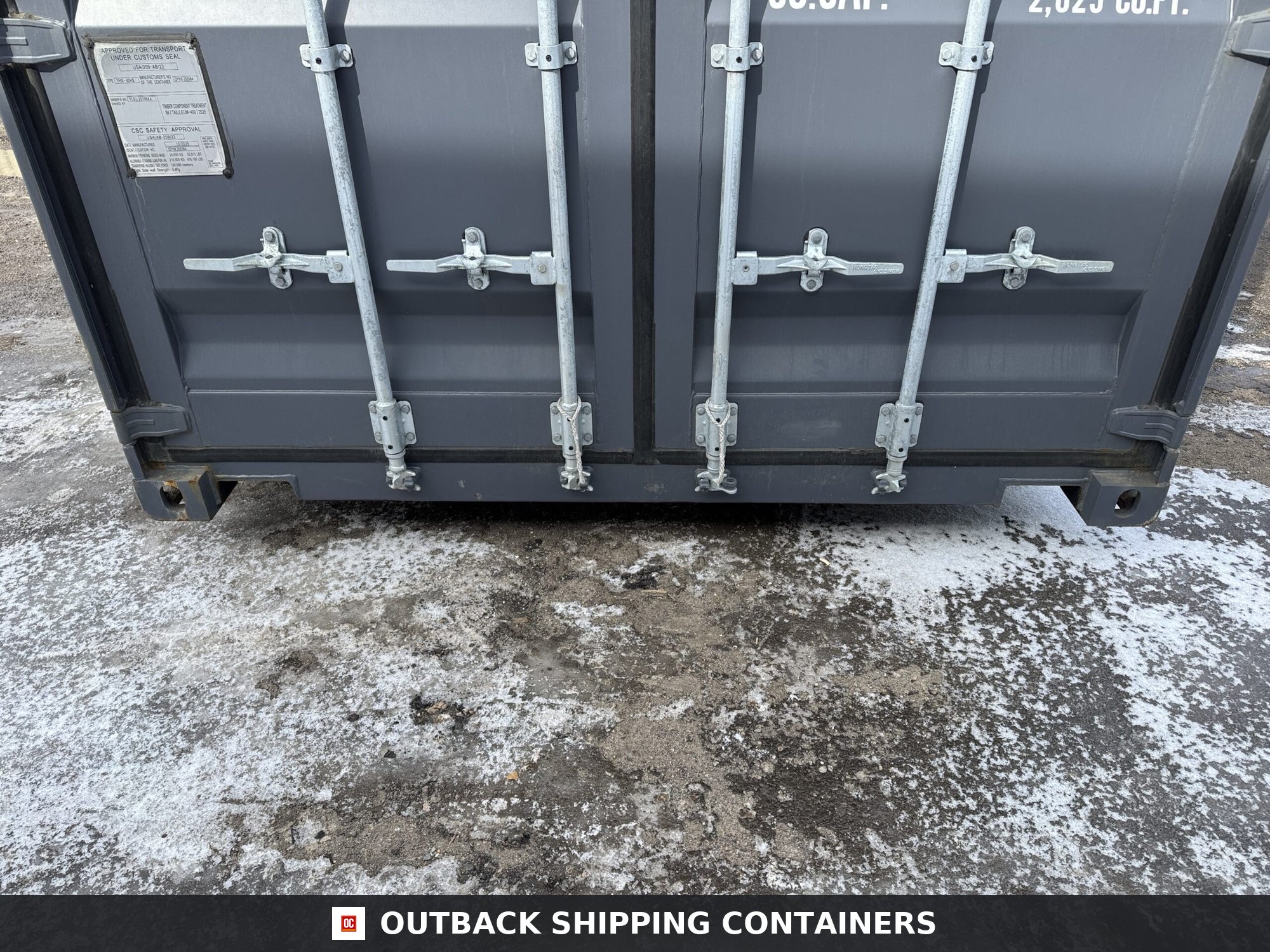 40ft New High Cube Shipping Container – Wind & Watertight – Dk Gray — 40ft — new (image 6 of 12)