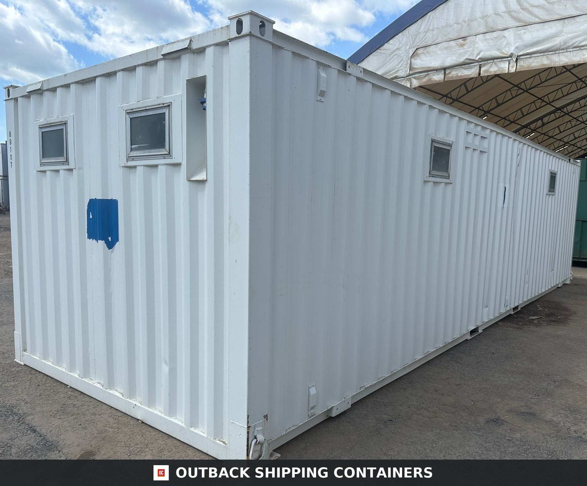 32x10ft for Sale — Window and Shutter Detail | Outback Shipping Containers 32x10ft — Drying Room / Changing Room — Building Site Accommodation — Portable Anti-Vandal - image 7