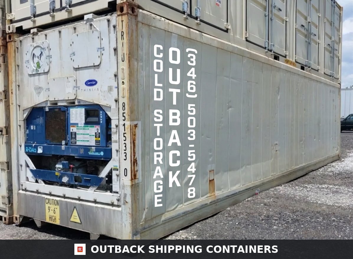 Working 40ft Refrigerated High Cube Reefer Container 2010 Carrier Thinline Used — 40ft refrigerated container (image 2 of 6)