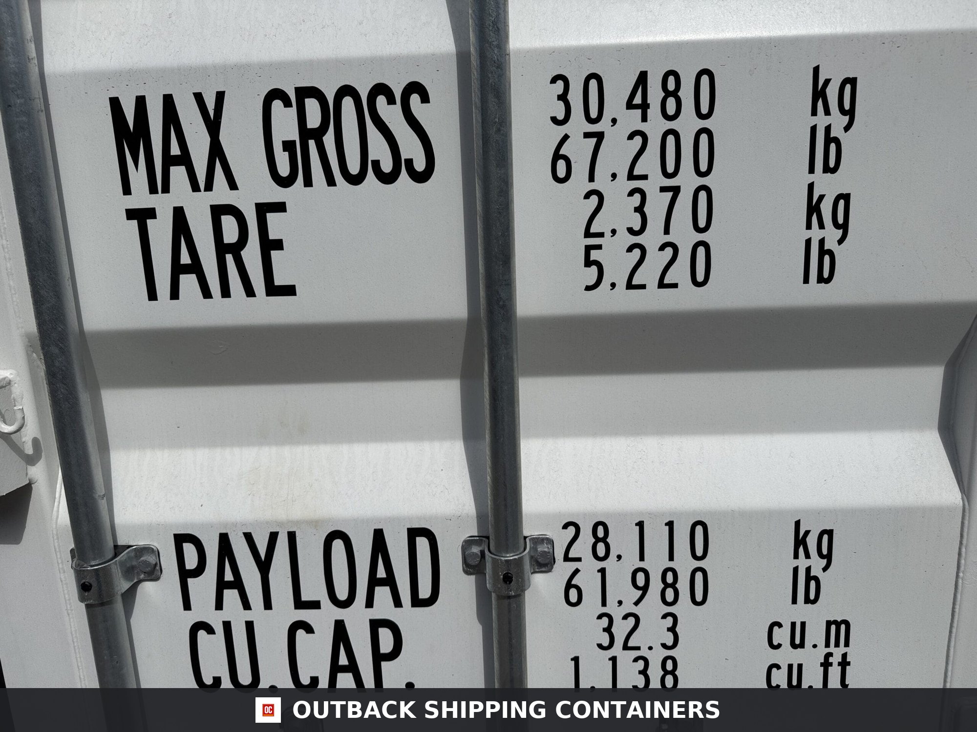 20ft New Shipping Container – Wind & Watertight – White — 20ft — new (image 8 of 12)