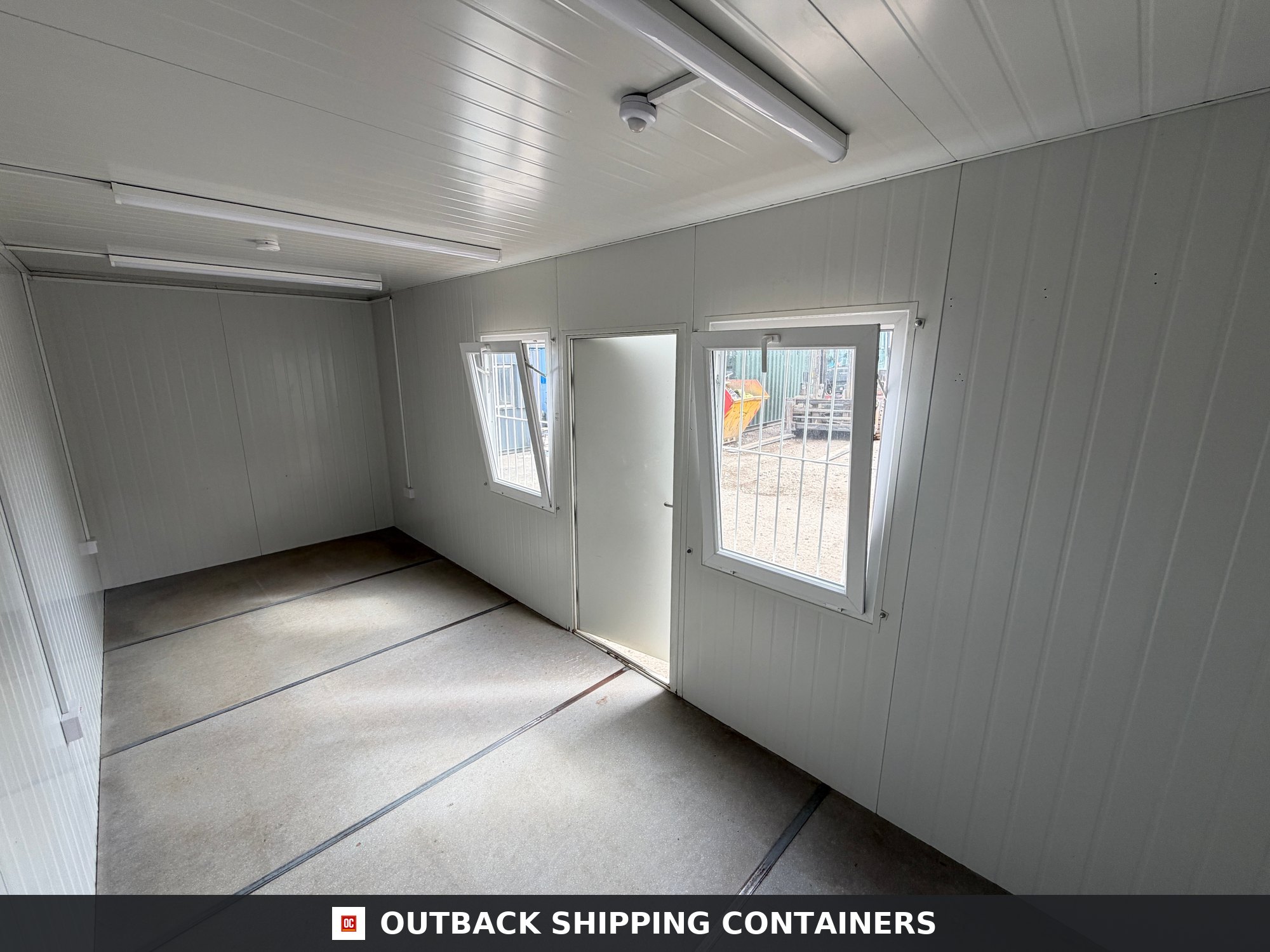 20x7.5ft for Sale — Side Profile View | Outback Shipping Containers 20x7.5ft — Office / Canteen — Building Site Accommodation — Portable Anti-Vandal Cabin - image 2