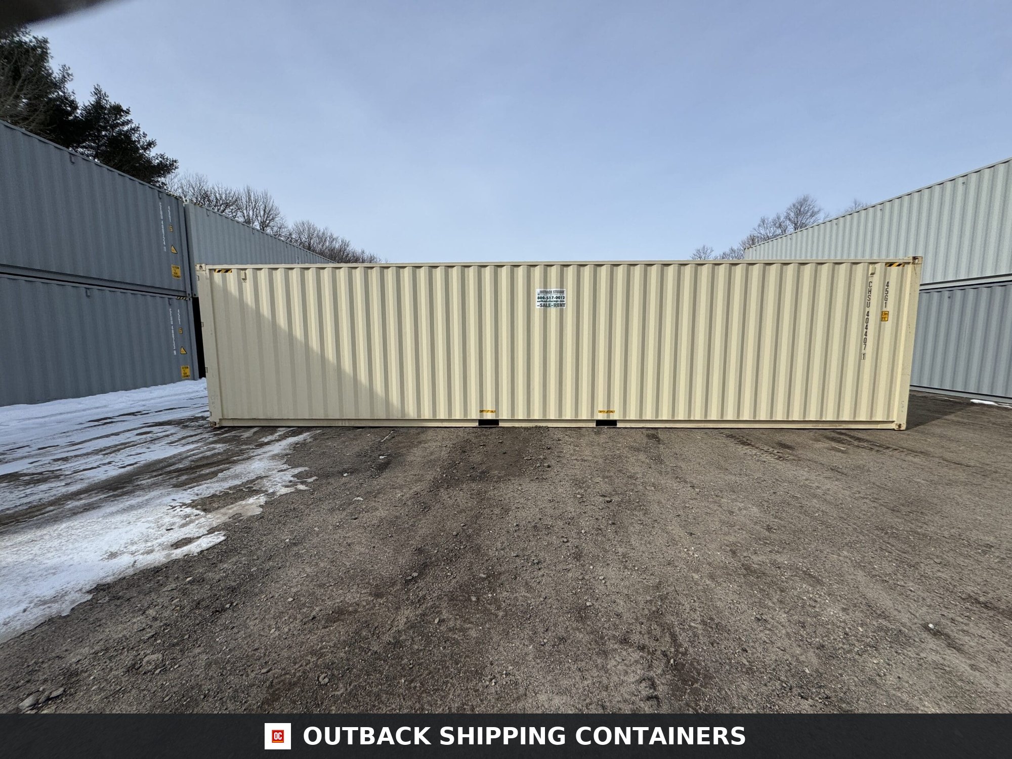 40ft New High Cube Shipping Container – Wind & Watertight – Beige — 40ft — new (image 9 of 12)