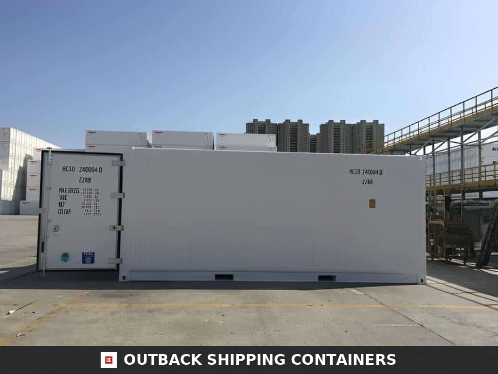 20Ft Domestic Refrigerated Containers — Side Profile View | Outback Shipping Containers 20Ft Domestic Refrigerated Containers – Reefers — 20ft — used (image 2 of 6)