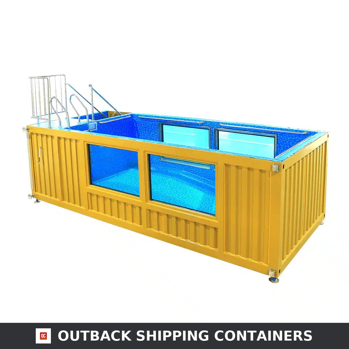 20ft Luxury Container Swimming Pool with Glass Viewing Panel — 20ft — new (image 3 of 15)