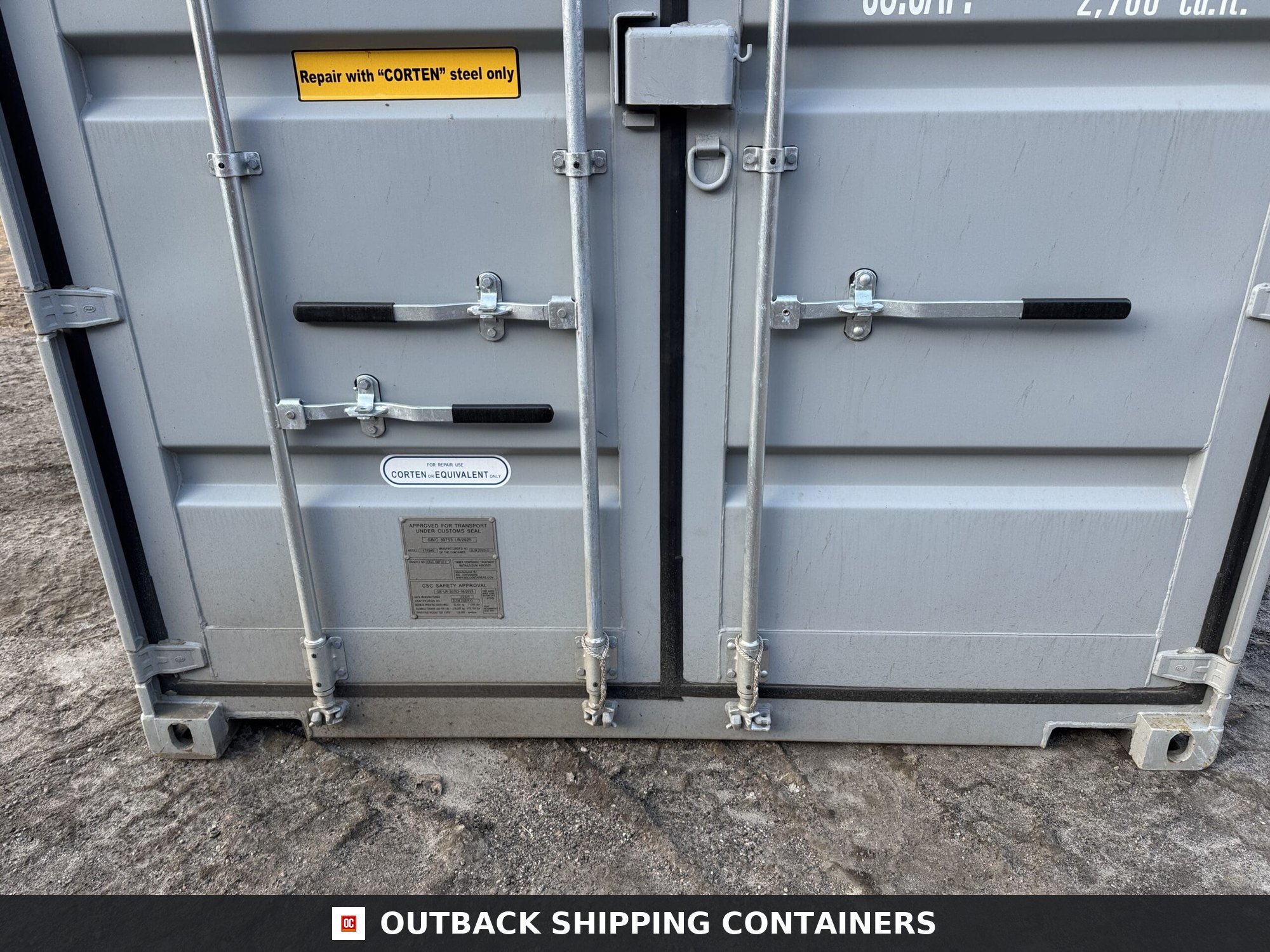 40ft New High Cube Shipping Container – Wind & Watertight – Gray — 40ft — new (image 6 of 12)