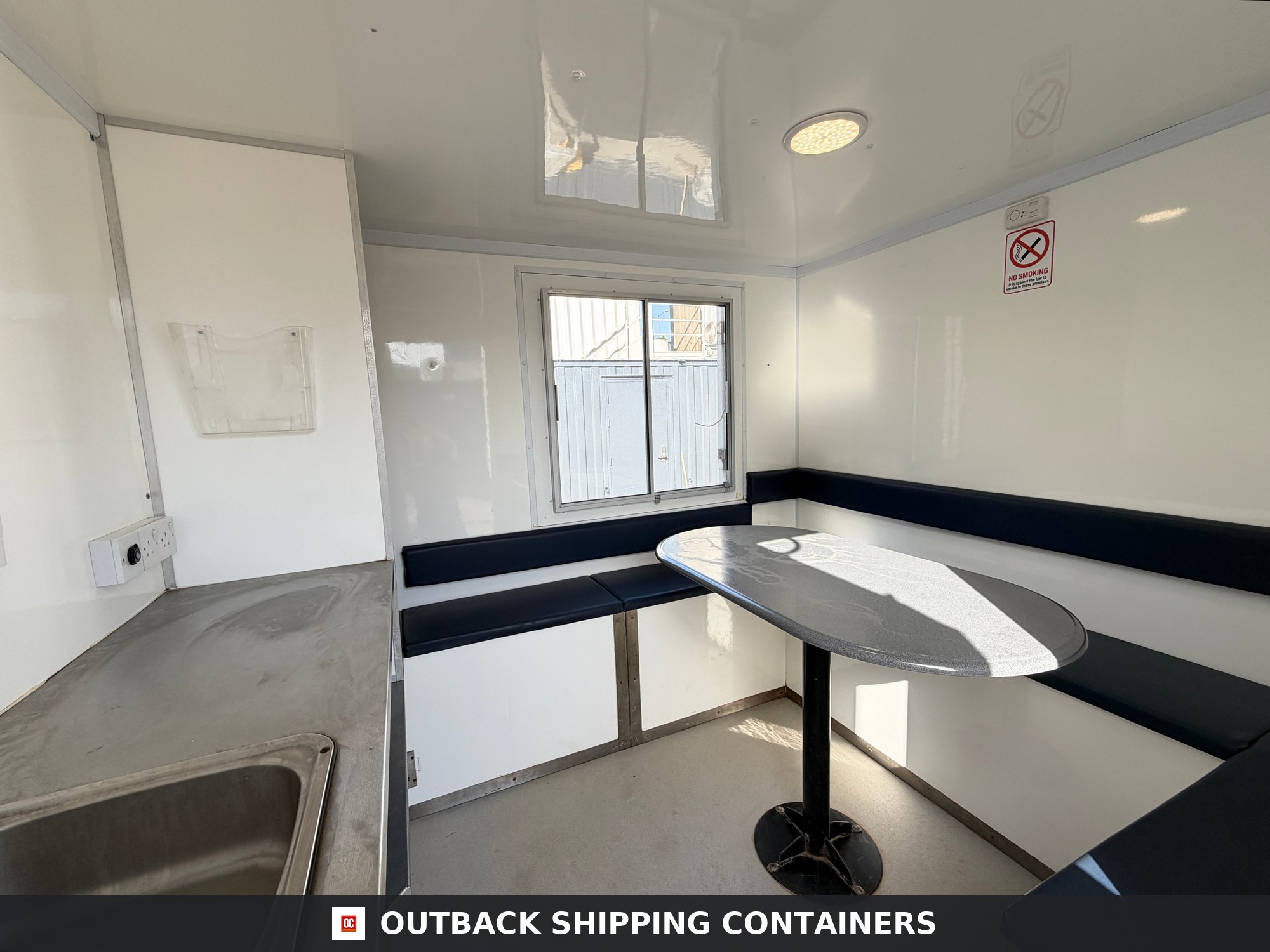 BOSS CABIN for Sale — Corner Casting and Frame Detail | Outback Shipping Containers BOSS CABIN — Towable Mobile Welfare — Toilet, Canteen & Drying Room — Self Contained — Building Site - image 10