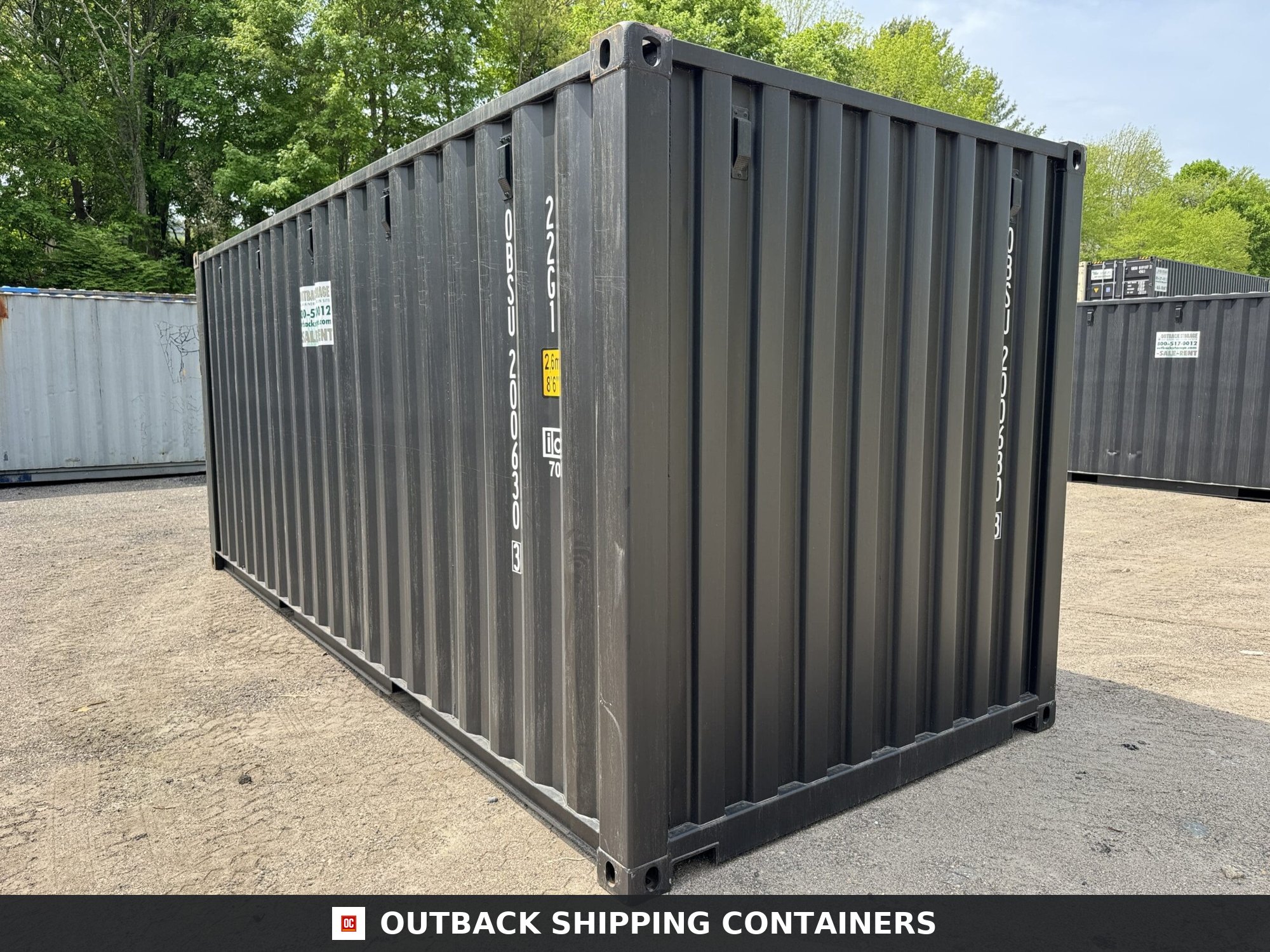 20ft New Shipping Container – Wind & Watertight – Black — 20ft — new (image 9 of 12)