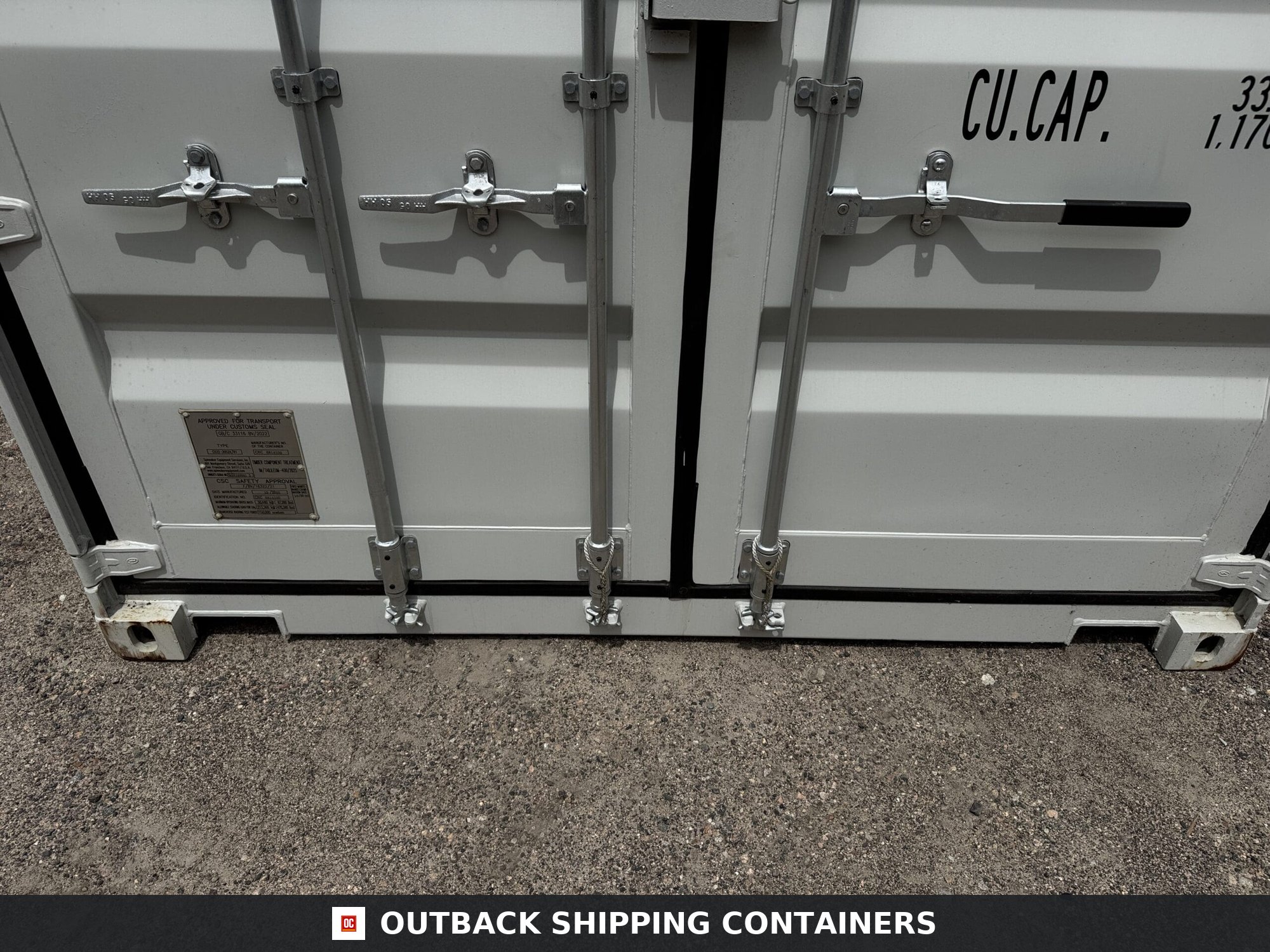 20ft New Shipping Container – Wind & Watertight – Gray — 20ft — new (image 6 of 12)