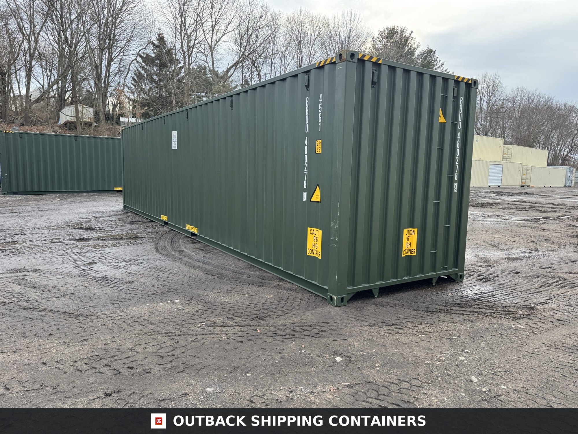 40ft New High Cube Shipping Container – Wind & Watertight – Green — 40ft — new (image 10 of 12)