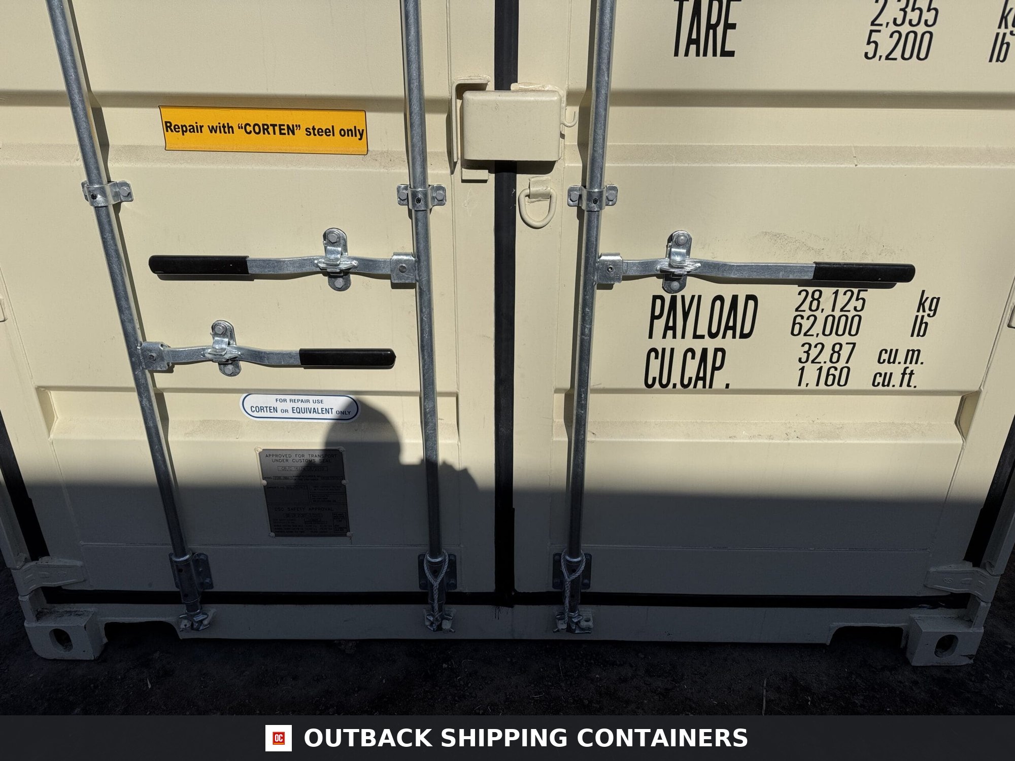 20ft New Shipping Container – Wind & Watertight – Beige — 20ft — new (image 6 of 12)