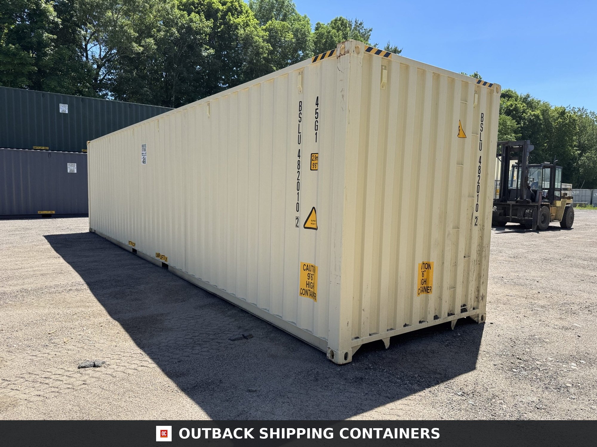 40ft New High Cube Shipping Container – Wind & Watertight – Beige — 40ft — new (image 10 of 12)