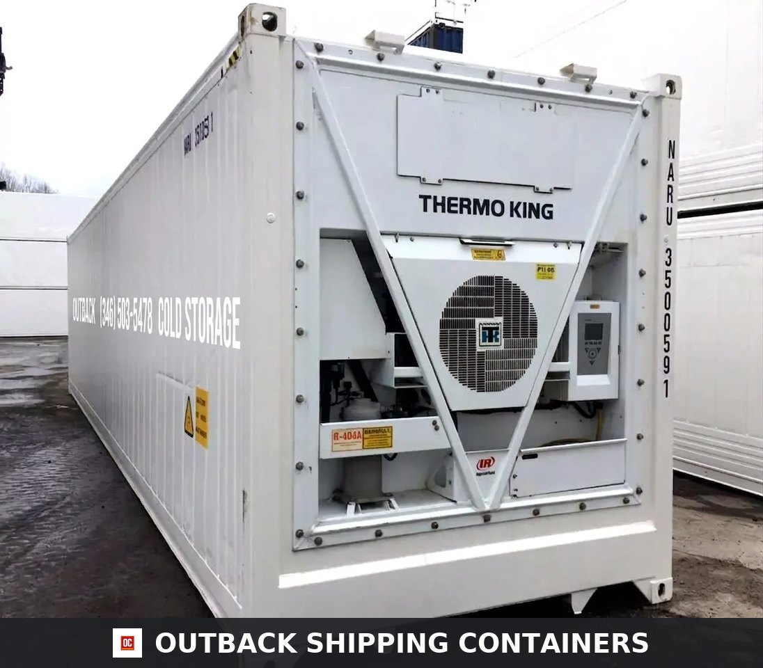 40 Feet Freezer Container Compact Mobile Cold Storage -40°C Reefer Container — 40ft refrigerated container (image 1 of 6)