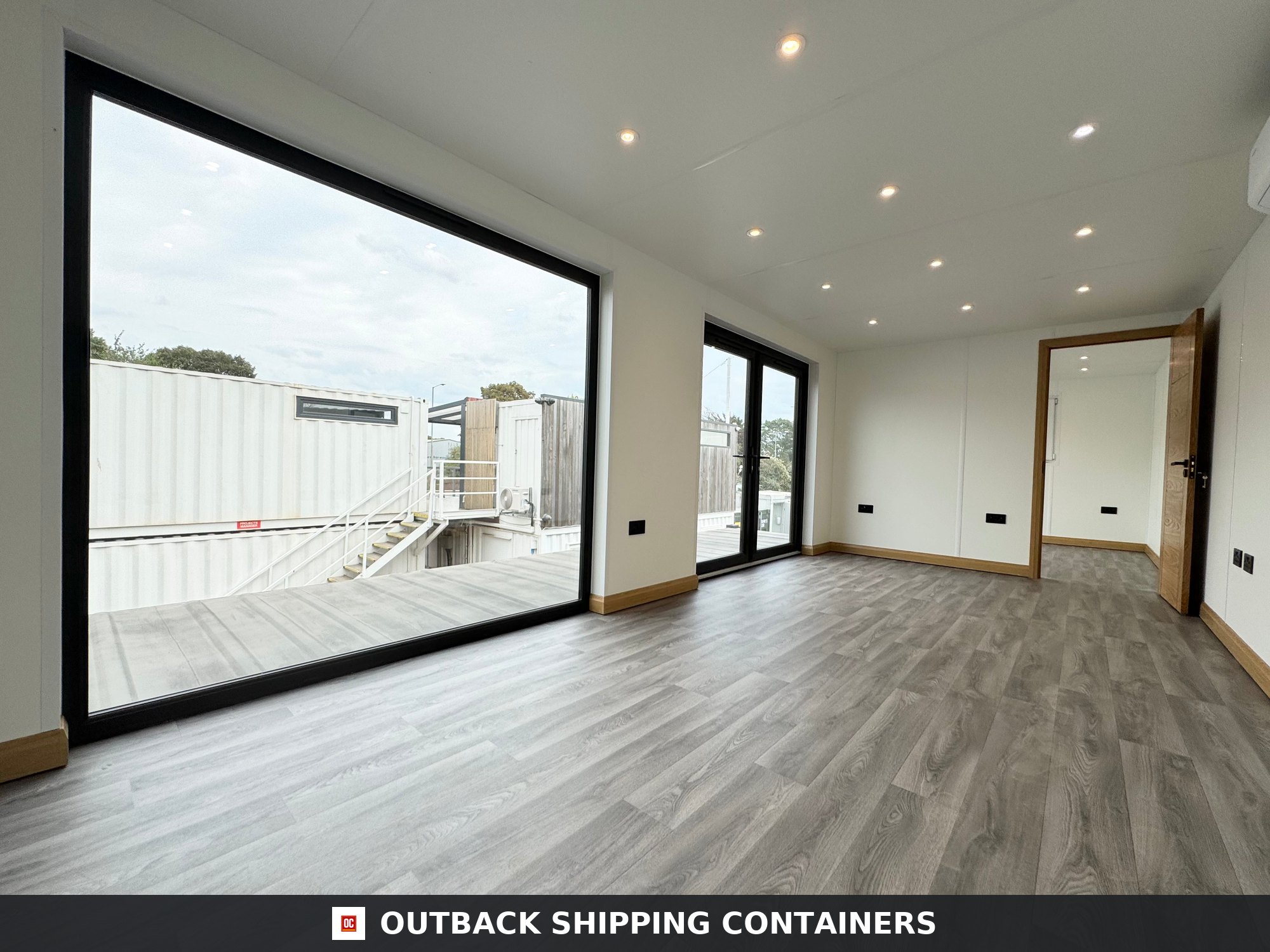 3 Bay 32X10FT for Sale — Door and Entry Detail | Outback Shipping Containers 3 Bay — 32x10ft — image 7 of 15
