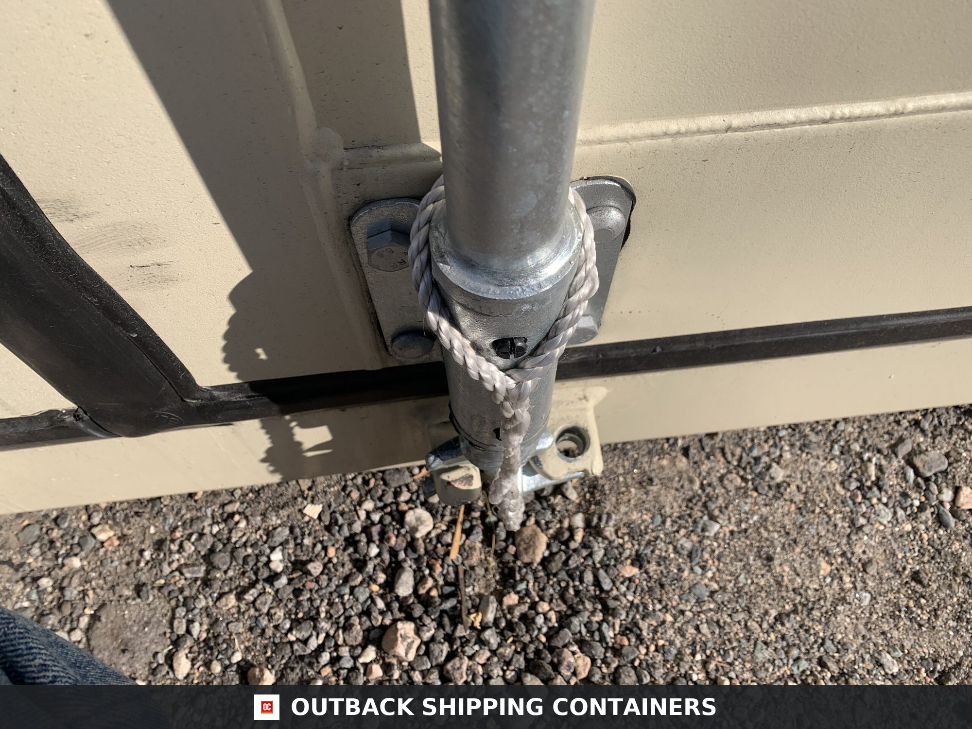 40ft New High Cube Shipping Container – Wind & Watertight – Beige — 40ft — new (image 7 of 12)