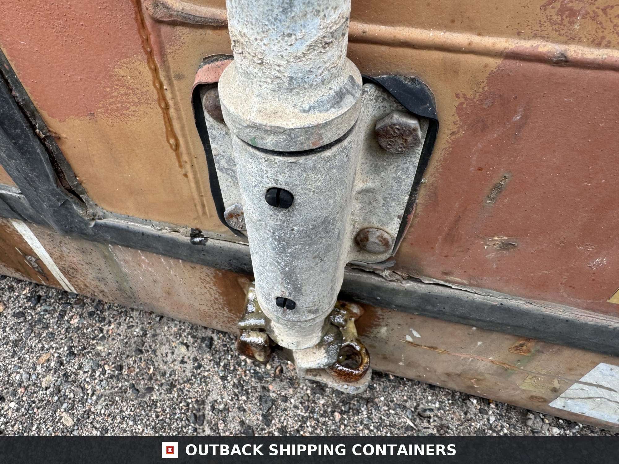 20ft Used Shipping Container – Wind & Watertight – Burnt Orange — 20ft — used (image 4 of 12)