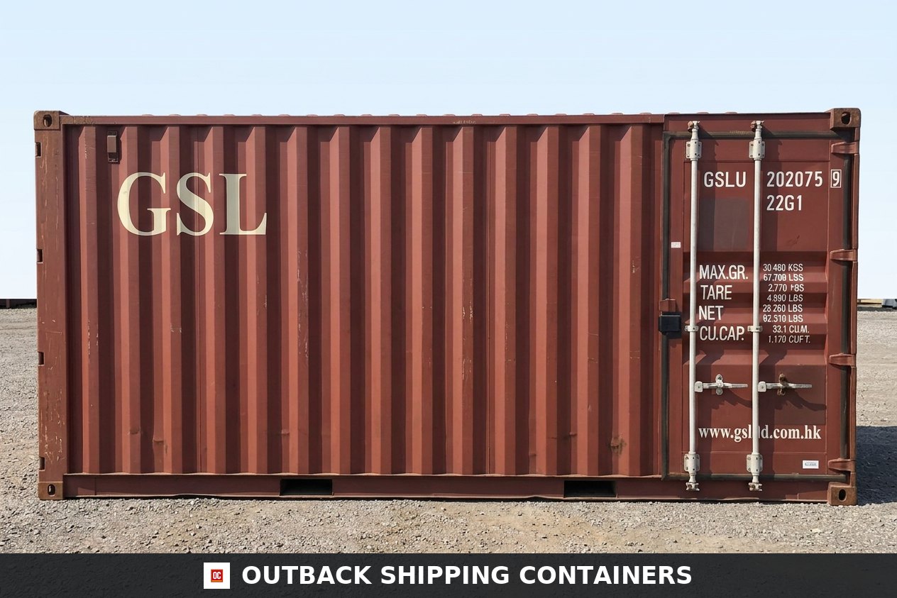 20Ft X 8Ft Used Cargo-Worthy Dry Van for Sale — Interior Detail | Outback Shipping Containers 20Ft X 8Ft Used Cargo-Worthy Dry Van — 20ft — refurbished — storage containers (image 6 of 6)