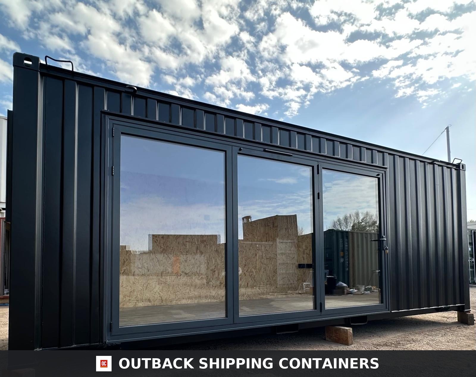 21x8ft for Sale — Three-Quarter Angle View | Outback Shipping Containers 21x8ft — CUSTOM Cabin — image 3 of 15