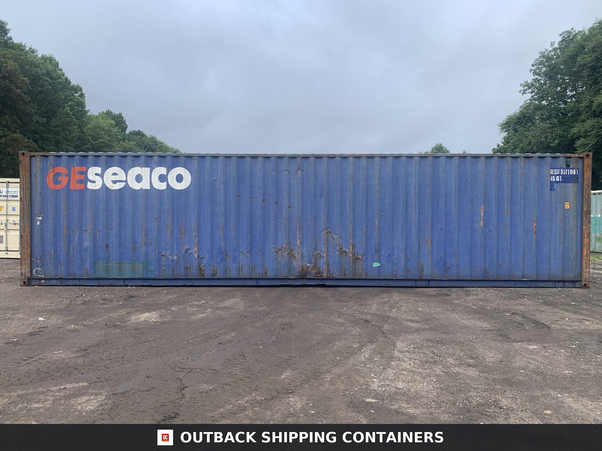 40ft Used High Cube Shipping Container – Wind & Watertight – Blue — 40ft — used (image 6 of 12)