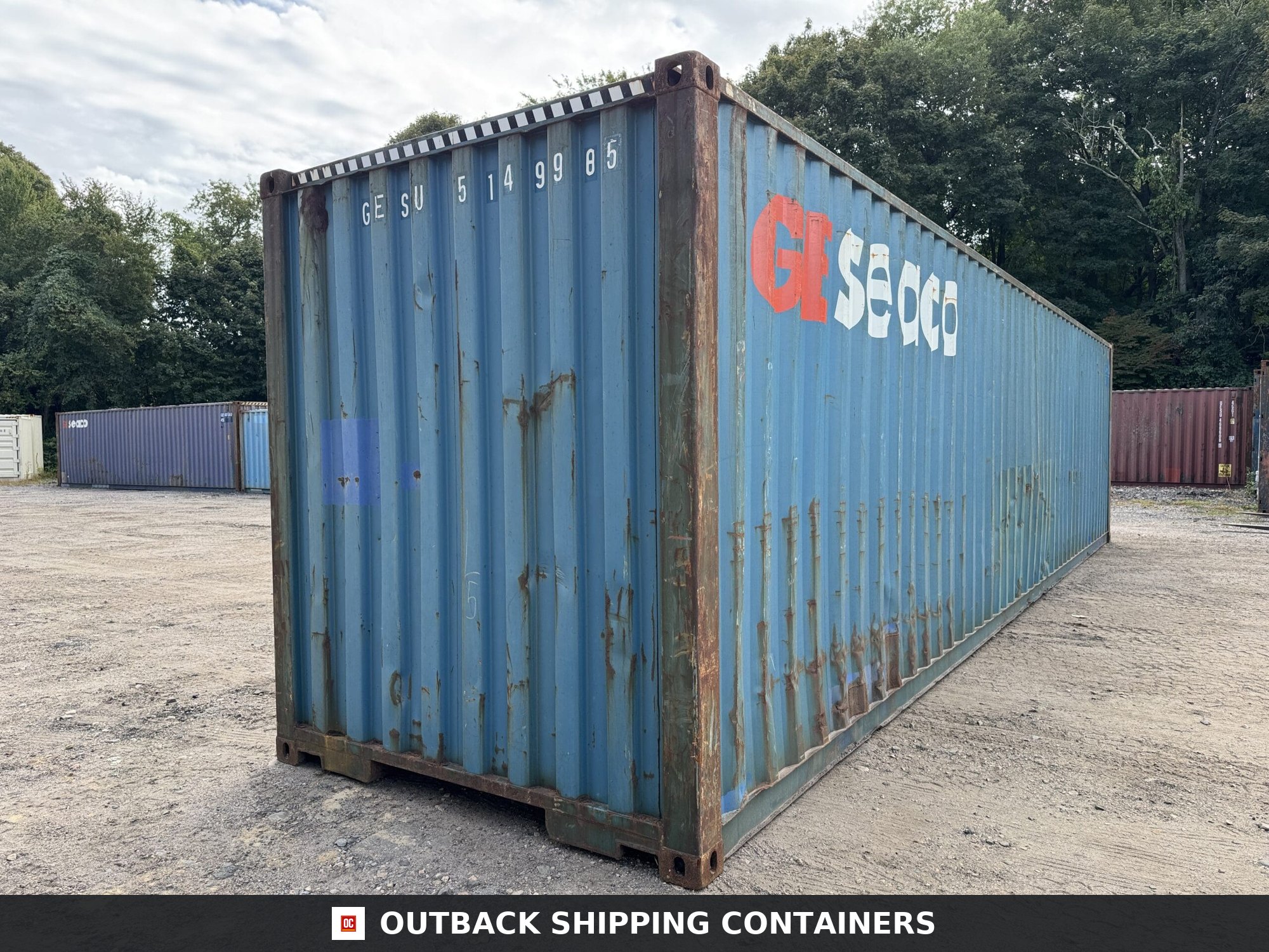 40ft Used High Cube Shipping Container – Wind & Watertight – Blue — 40ft — used (image 10 of 12)