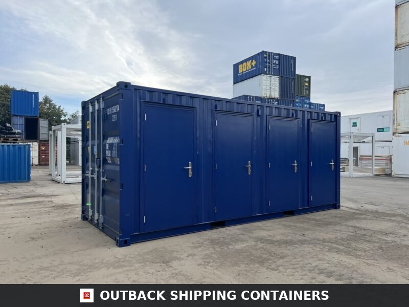 20ft Shipping Container Multi-unit Storage Solution — Outback Shipping Containers storage container