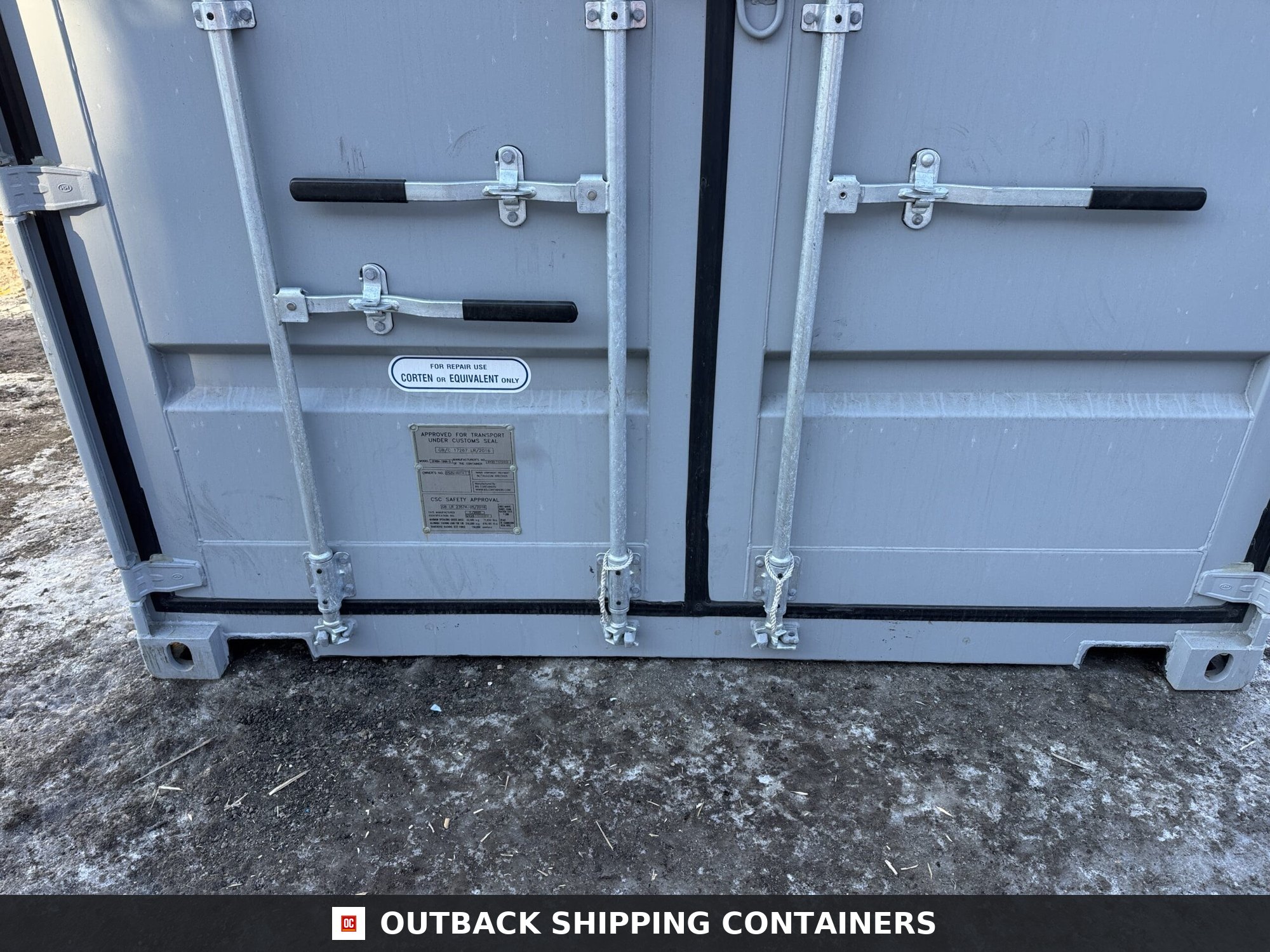 40ft New High Cube Shipping Container – Wind & Watertight – Gray — 40ft — new (image 6 of 12)