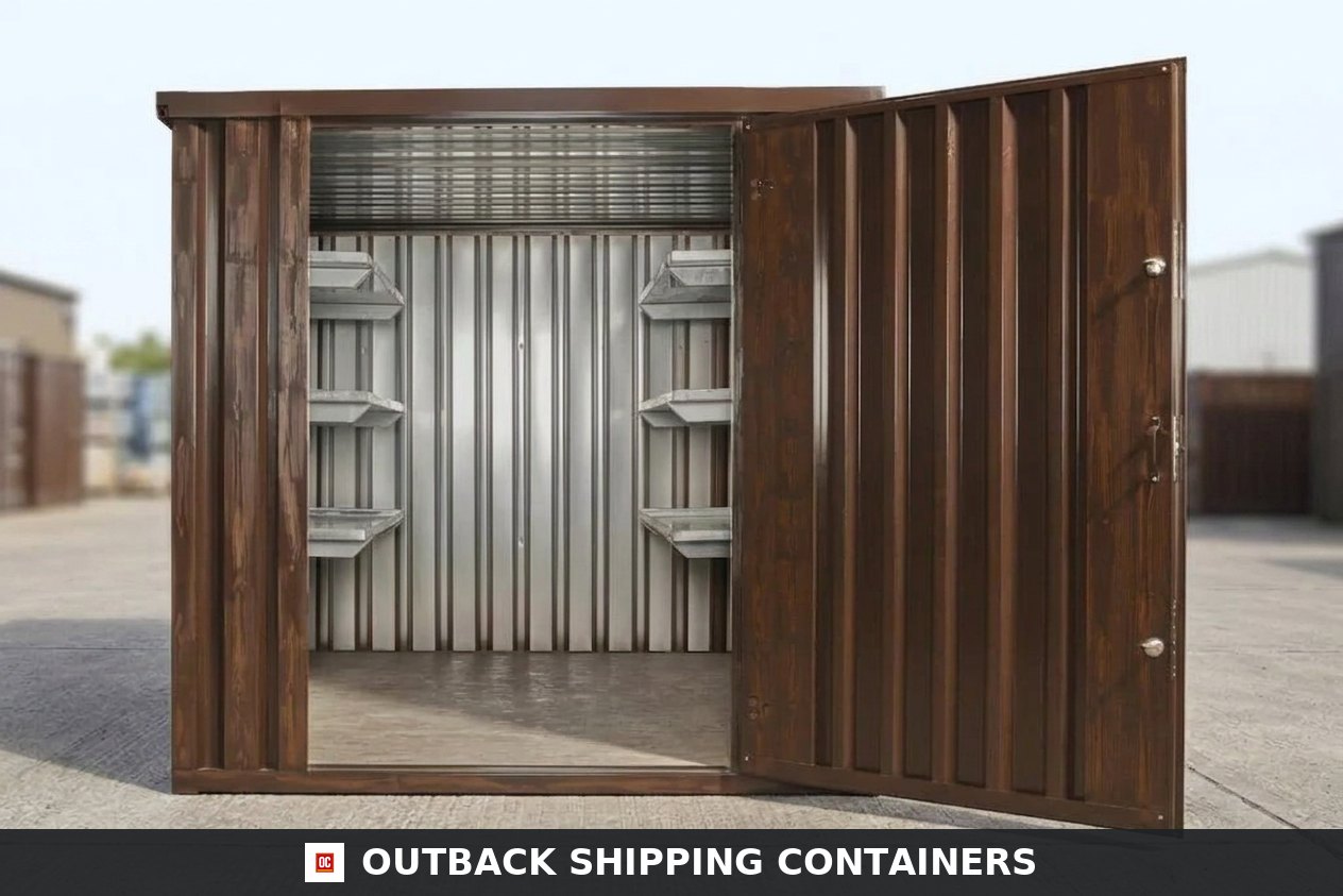 Wood-Effect Flat Packed Storage Container 2M X 2.1M — new — storage containers (image 6 of 6)