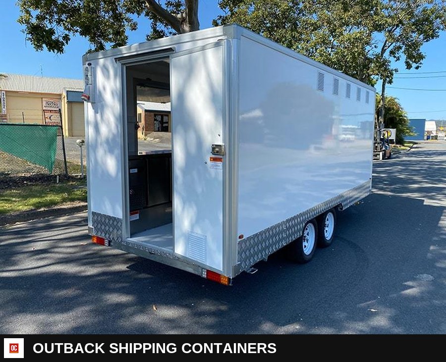 2026 Mobile Food Catering Trailer – Fully Equipped Outdoor Mobile Beer Cart — Serving Window And Hatch | Outback Shipping Containers 2026 Mobile Food Catering Trailer – Fully Equipped Outdoor Mobile Beer Cart for sale — serving window and hatch