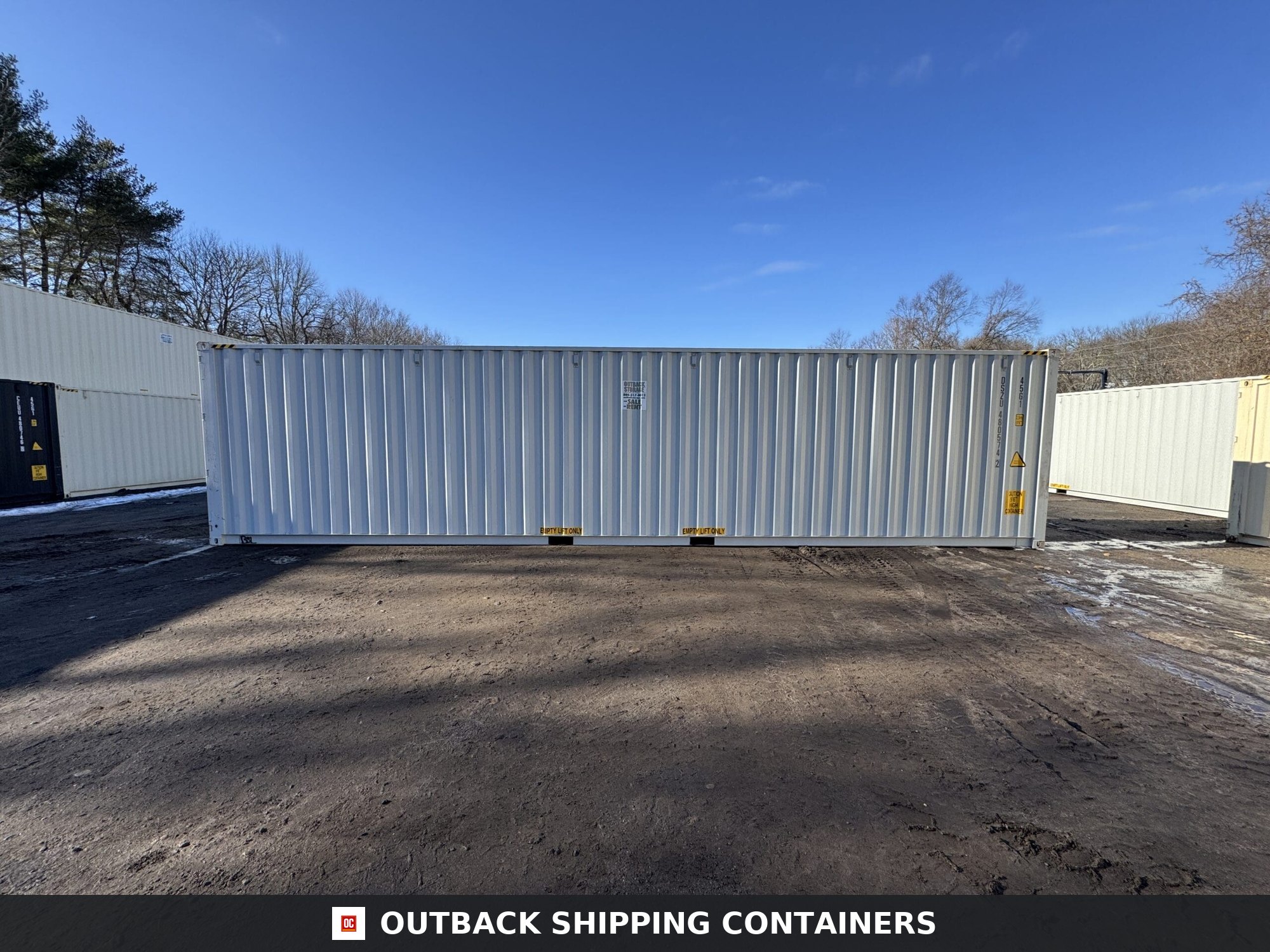 40ft New High Cube Shipping Container – Wind & Watertight – Lt Gray — 40ft — new (image 9 of 12)