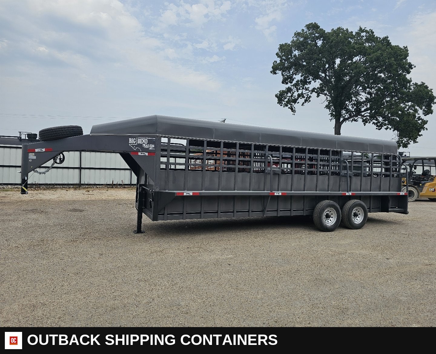 2025 Big Bend 6’8"X24' Stock / Stock Combo Trailer — Driver-Side Profile | Outback Shipping Containers 2025 Big Bend 6’8"X24' Stock / Stock Combo Trailer for sale — driver-side profile