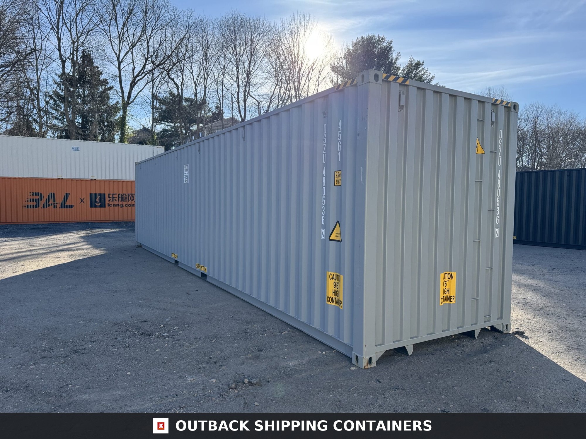 40ft New High Cube Shipping Container – Wind & Watertight – Gray — 40ft — new (image 10 of 12)