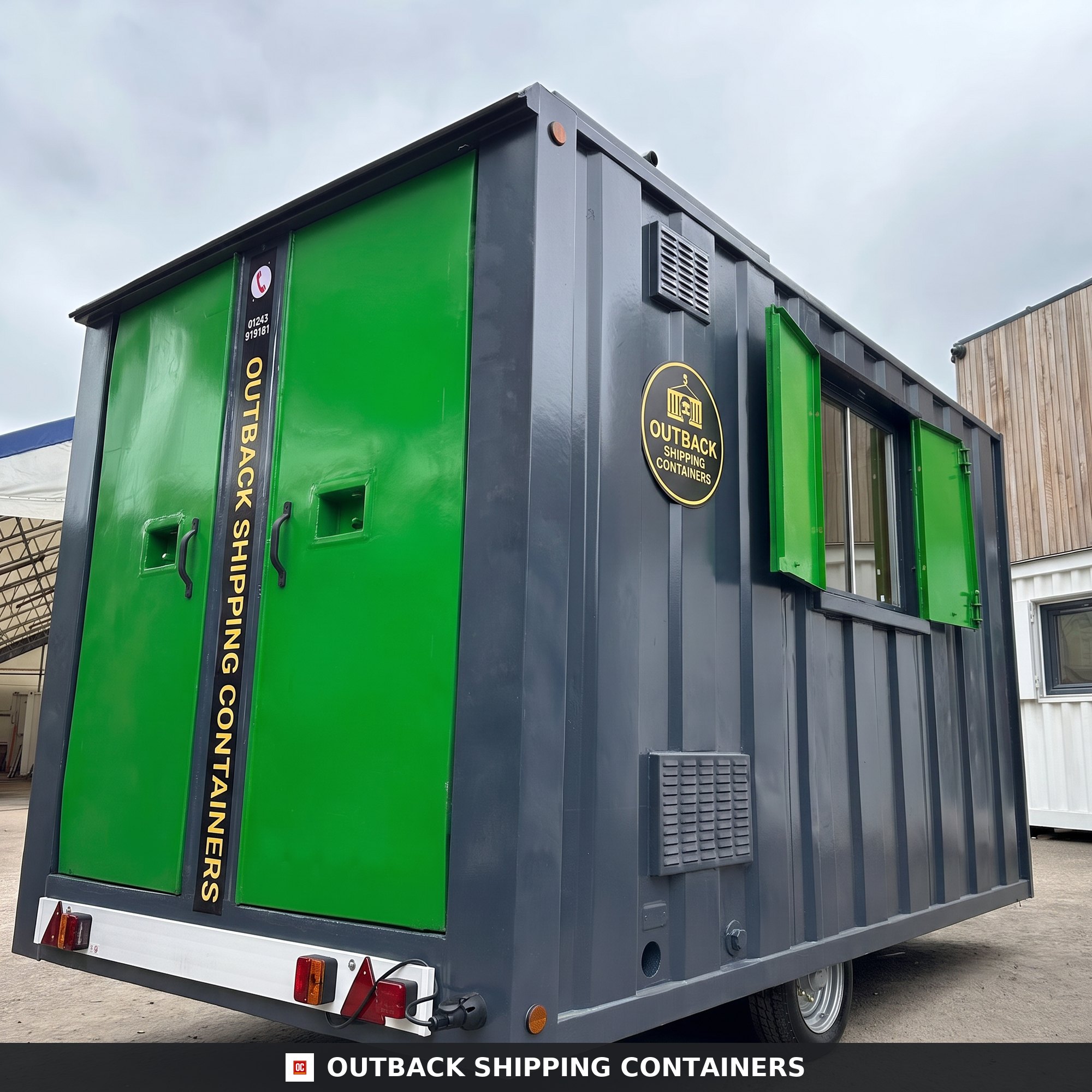 Groundhog Towable Mobile Welfare | Towable Canteen + Toilet & Drying Room — Side Profile View Groundhog GP 360 Mobile Welfare Unit No 1238