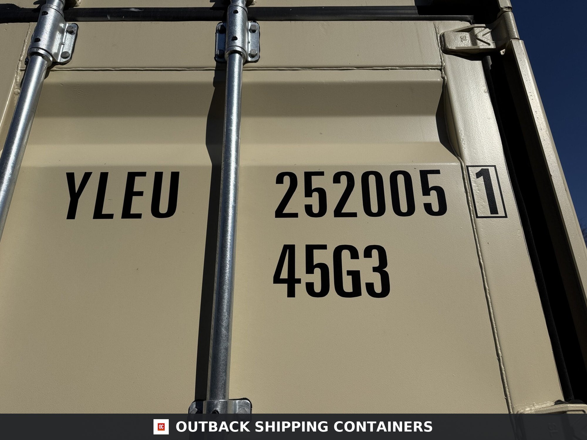 40ft New High Cube Shipping Container – Wind & Watertight – Beige — 40ft — new (image 2 of 12)