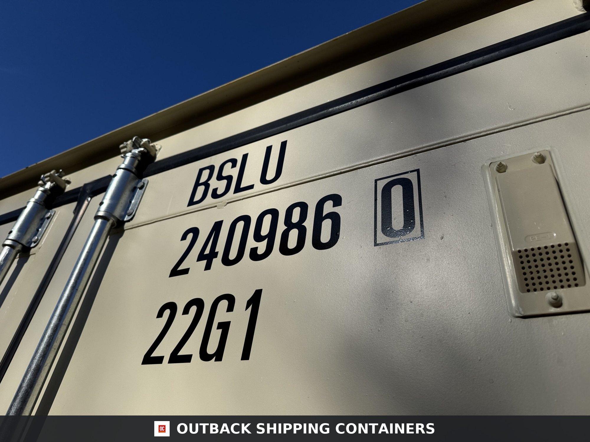 20ft New Shipping Container – Wind & Watertight – Beige — 20ft — new (image 2 of 12)
