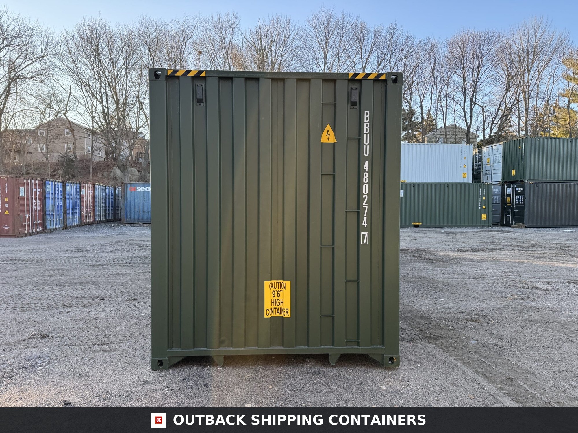 40ft New High Cube Shipping Container – Wind & Watertight – Green — 40ft — new (image 10 of 12)