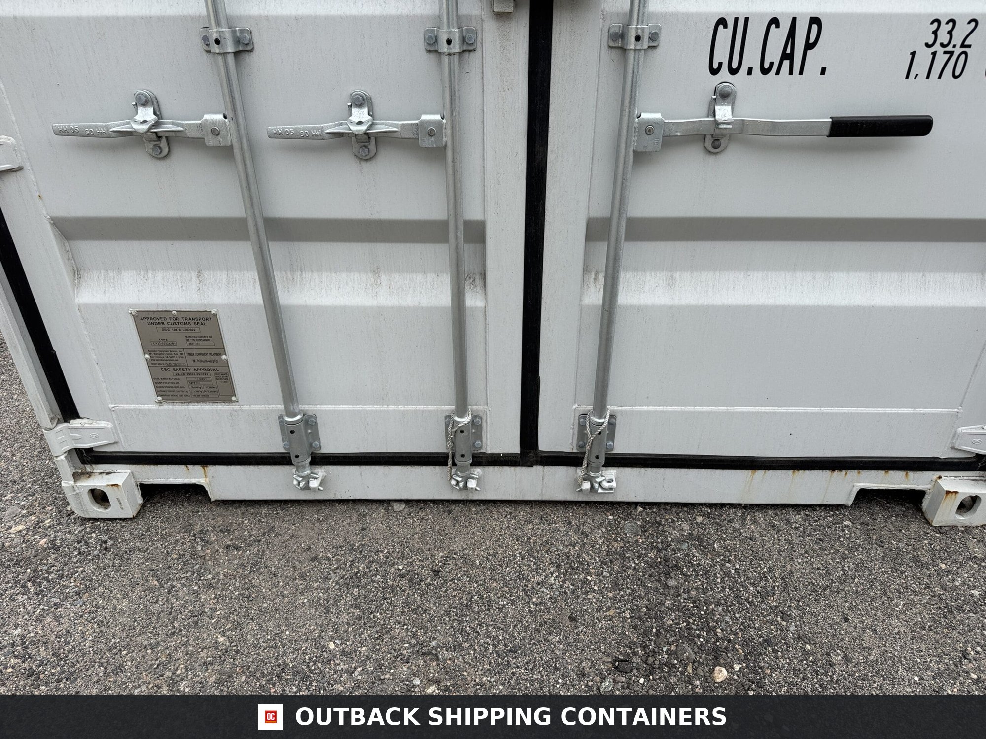 20ft New Shipping Container – Wind & Watertight – Gray — 20ft — new (image 6 of 12)