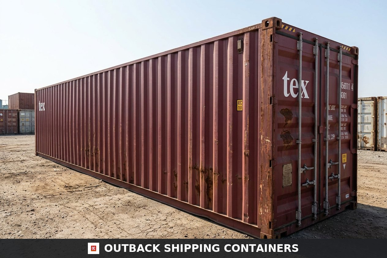 40Ft X 8Ft Used Cargo-Worthy Dry Van for Sale — Interior View | Outback Shipping Containers 40Ft X 8Ft Used Cargo-Worthy Dry Van — 40ft — refurbished — storage containers (image 5 of 6)