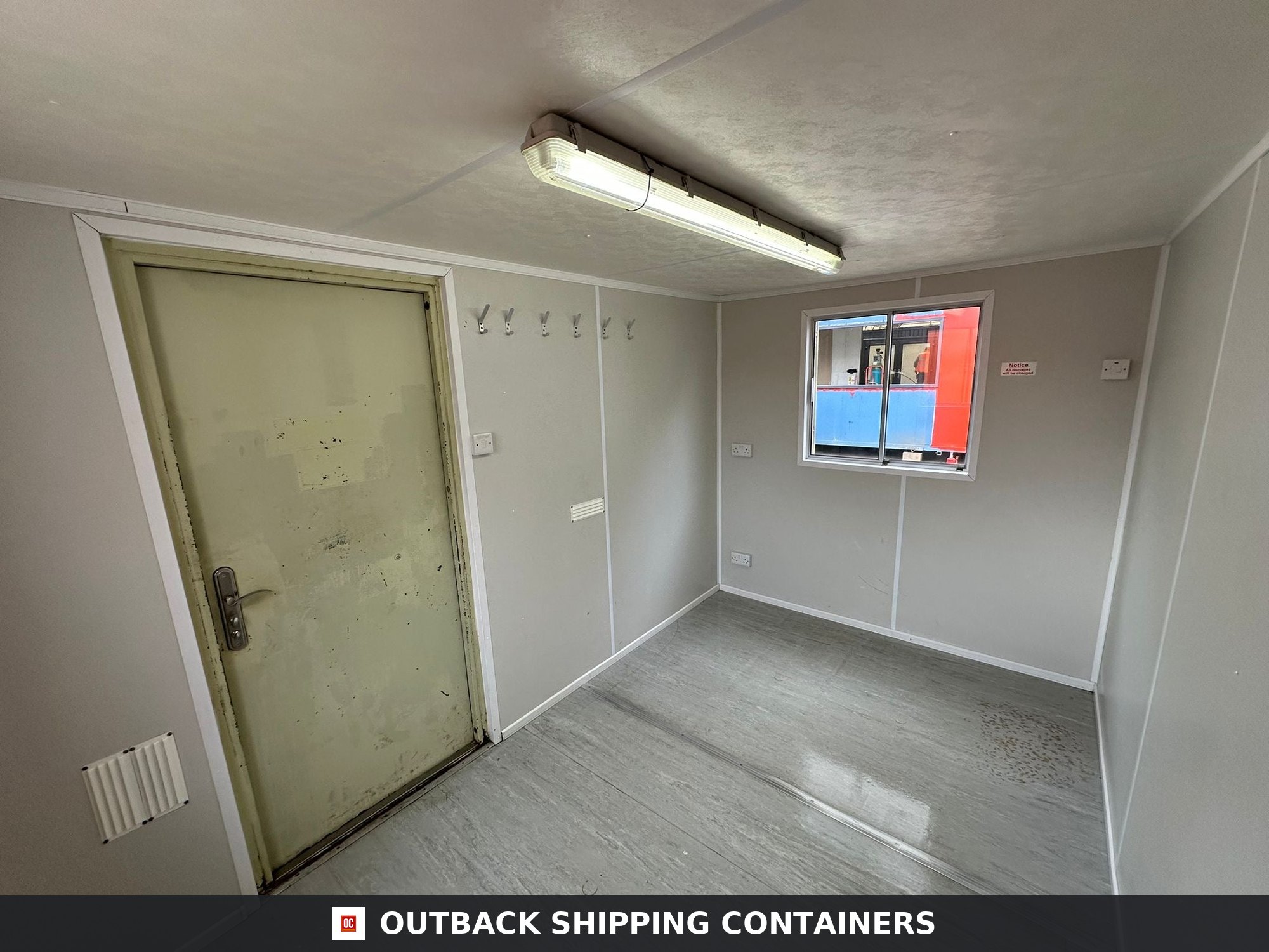 12 x 8 ft for Sale — Interior Detail | Outback Shipping Containers 12 x 8 ft — Canteen / Office — Building Site Accommodation — Portable Anti-Vandal Cabin - image 6