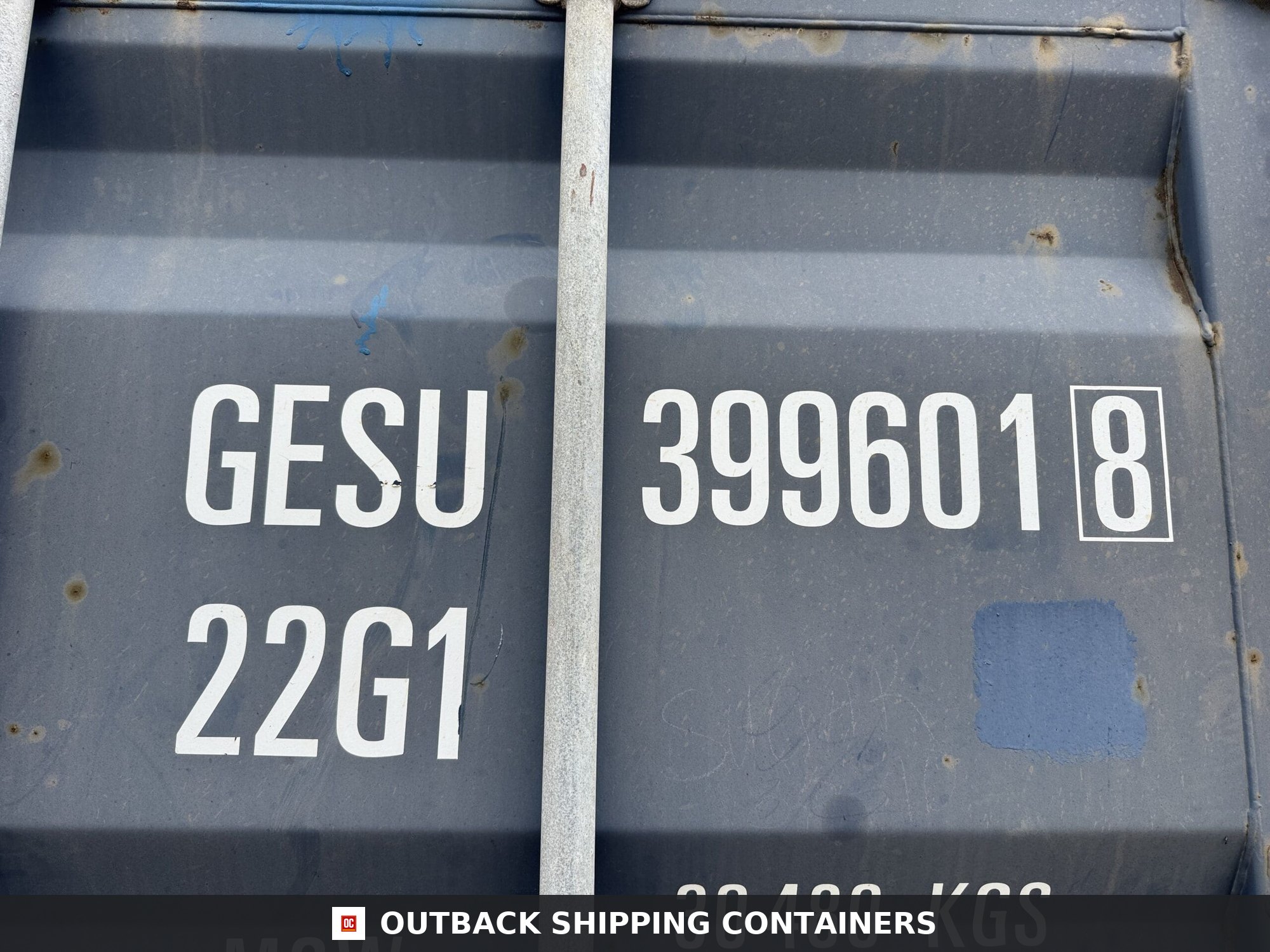 20ft Used Shipping Container – Wind & Watertight – Blue — 20ft — used (image 2 of 12)