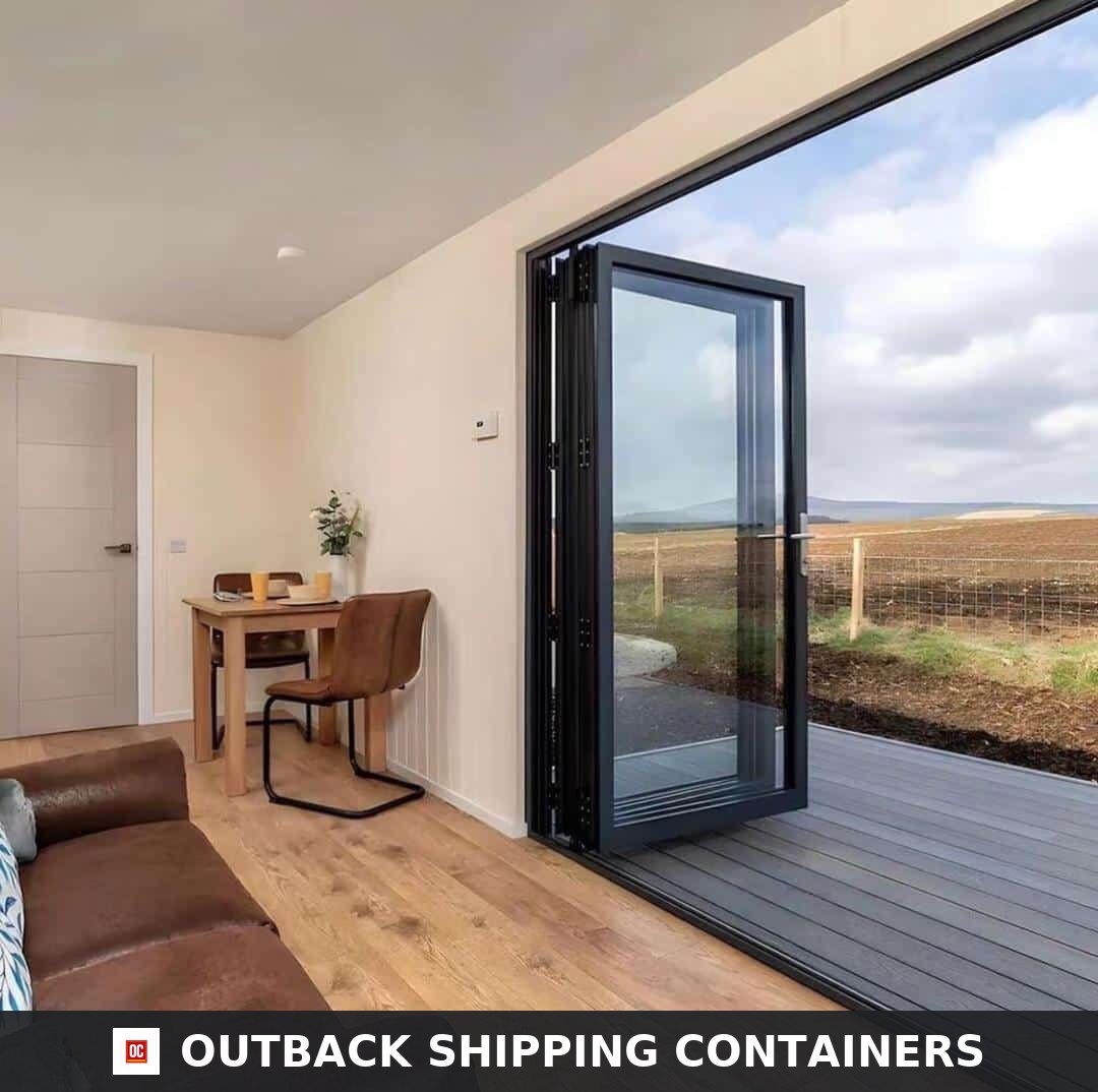 Modern Single-Storey Container House with Spacious Deck, Fully Furnished Portable Tiny Home, Disaster-Resistant Prefab Family House —…